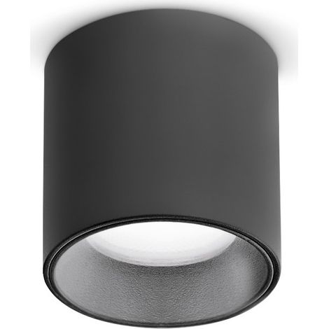 Ideal Lux Plafoniera Moderna Nitro 1 luce LED integrato nero alluminio (1/3)