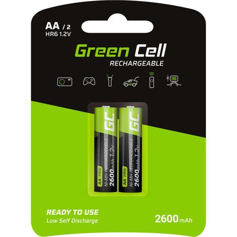 Green Cell 2x AA Hr6 Batteries 2600mah (1/3)