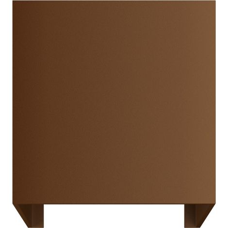 Lek SQ Wall - Applique a LED Quadrata 6,8W Fascio Regolabile 0-120° 2700K Corten Texturizzato IP54 Interni Esterni - Beneito & Faure