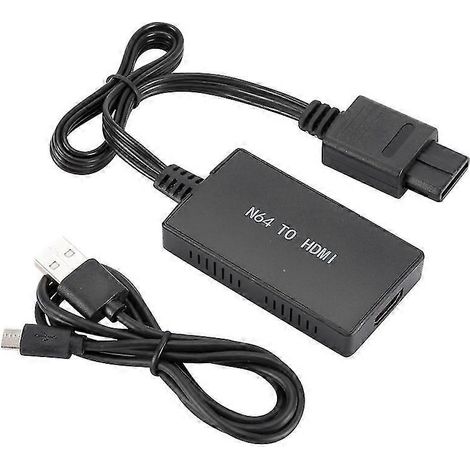 Adaptateur convertisseur N64 vers HDMI, câble HD Link, connexion N64 à un nouveau téléviseur HDMI, plug and play pour N64, Super SNES (1/4)