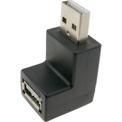 BeMatik - Adaptateur USB A mâle à A femme angle (1/5)