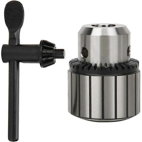 Mandrin de perçage robuste en acier de 0,6 à 20 mm avec une grande précision et clé de mandrin pour outils électriques (1 à 16 mm)