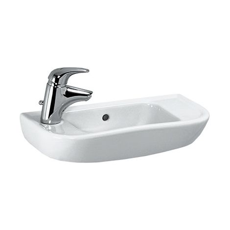 Laufen PRO B Lavamano, 1 foro per rubinetto a destra, con sfioratore, 500x250, bianco, colorazione: Bianco - H8169570001061 (1/2)