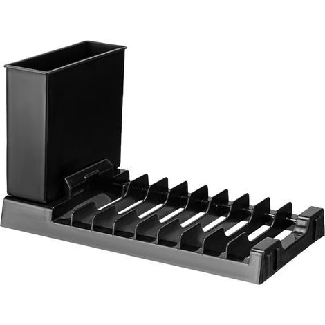 Égouttoir à Vaisselle Pliable,Égouttoir à Vaisselle Pliable  Égouttoir à vaisselle peu encombrant, support de rangement, accessoires de cuisine pour pla, Noir, Matériau PP, 20.51211cm (1/4)