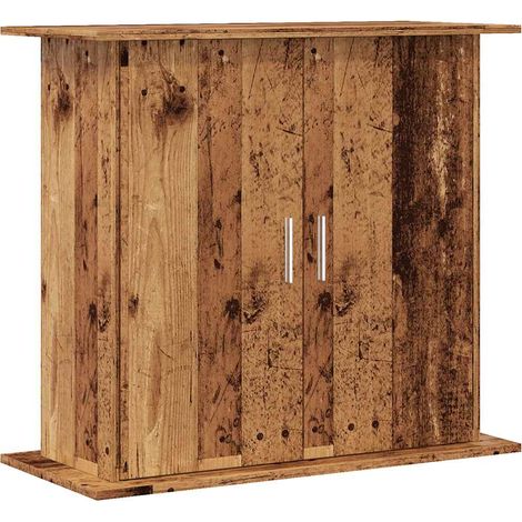 Support pour aquarium vieux bois 81x36x73 cm bois d'ingénierie