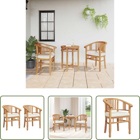 Chaise en teck - Chaise 2 pcs Marron 63 x 58 x 89 cm Bois de teck massif (1/5)