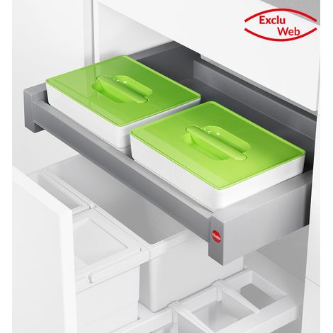 Tiroir de rangement encastrable sous évier Hailo On Top System (1/5)
