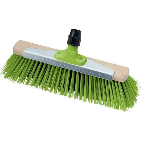 Escoba universal prestigio, PET/Elaston con chapa de rascar 400mm (1/5)