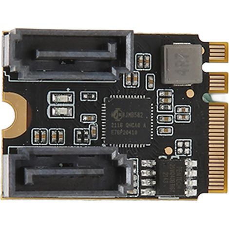 Carte d'extension M.2 vers SATA III 6Gbps, 2 ports avec contrôleur JMB582, compatible PC Windows (1/5)