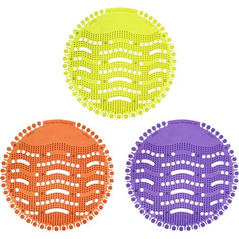 Lot de 3 filtres urinoir EVA anti-bouchon parfumés (1/5)