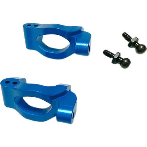 Kit de pièces détachées en métal pour voiture télécommandée : moyeux de roues de rechange en forme de C, compatibles avec le modèle LaTrax Teton bleu. (1/5)