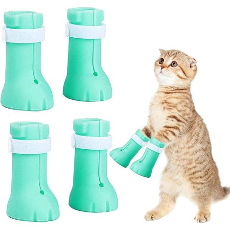 Bottes anti-griffes pour le bain, la tonte et les soins des chats