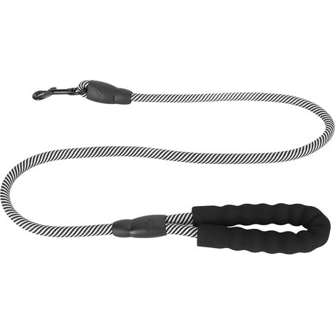 Hundeleine mit 360°-Schlaufe, zugfest und mit gepolstertem Griff für Training und Spaziergänge (1,2 x 120 cm / 0,5 x 47,2 Zoll). (1/5)