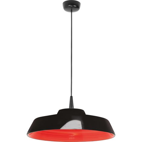 Circus Black Suspension Led, Design Artisanal En Céramique, Couleur Rouge, Diamètre 35 Cm, Dimmable Triac, Pour Intérieur, 8W, 3000K (1/2)
