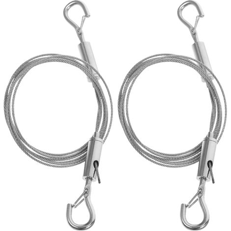 Angoily Lot de 2 fils suspension en acier inoxydable réglables pour
