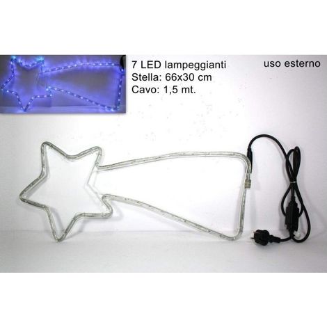 Stella Cometa a Led Blu da Esterno DUESSE CHRISTMAS