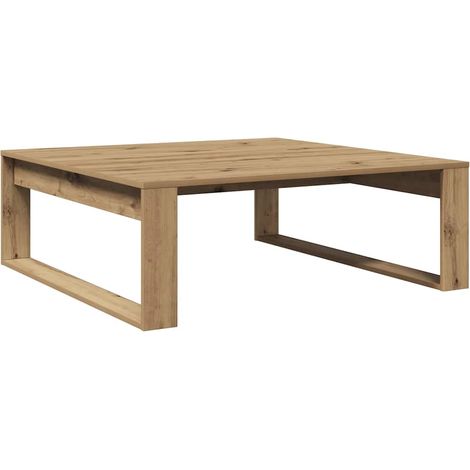 Maison Exclusive - Tavolino Salotto Rovere Artigianale 100x100x35 cm in Truciolato