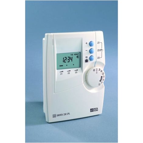 Elektrischer Heizungsprogrammierer Delta Dore DRIVER 230 CPL FP 3 Zonen
