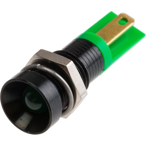 Voyant LED lumineux Vert RS PRO, dia. 8mm, 2V c.c. ( Prix pour 1 )