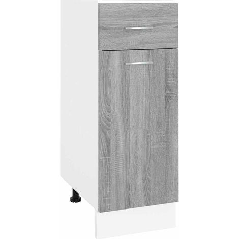 vidaXL Mobile con Cassetto “Lyon” Grigio Sonoma 30x46x81,5