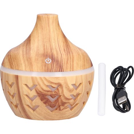 Diffuseur d'huiles essentielles 300ml en bois - Purificateur d'air USB avec humidificateur pour la maison (1/5)