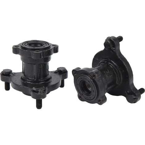 Moyeux de jante de roue de frein avant, 17mm 20mm, avec 3 boulons de roulement, pour vélo Quad Go Kart 110cc 125cc, 2 pièces (1/5)