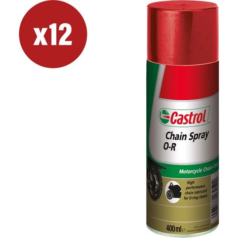 12 pezzi olio castrol chain spray o r 0,4lt