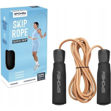 Springseil aus Leder mit Kugellagern für Fitnessübungen, verstellbare Länge 300 cm