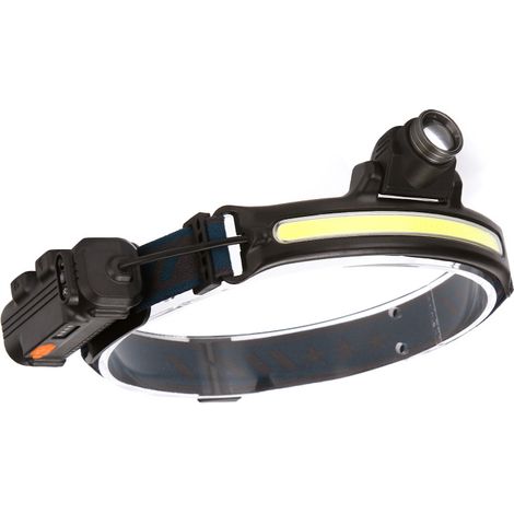 Lampe frontale rechargeable puissante, lampe frontale LED zoom 2000 lumens avec capteur de mouvement, 2000 mAh, 6 modes, lampe frontale COB étanche à 270°, idéale pour la course à pied, le camping, le (1/5)