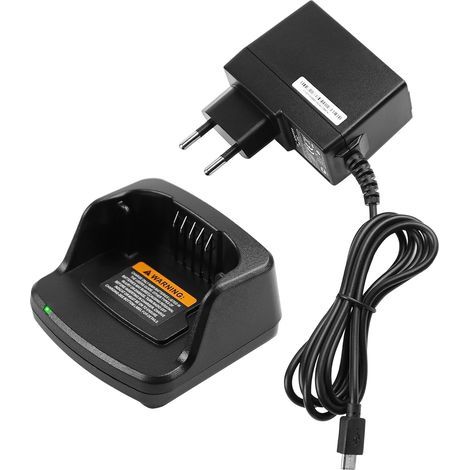 Applicable Base Station de Chargeur Compatible avec Motorola Radio XT420 XT460 RMV2080 RMU2020 RMU2040 RMU2043 RMU2080D RMM2050 RAV50 Batterie Charge PMLN6383A PMLN6394A PMNN4434 (Adaptateur UE) (1/5)