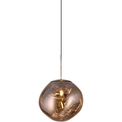 Suspension lumineuse moderne en forme de lave, idéale pour une boutique de vêtements créative, un bar, un bureau, une villa, un duplex, un salon, une salle à manger ou un escalier. (1/5)