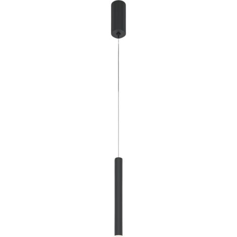 Maytoni Pro Shade Lampada a sospensione moderna e sottile, nera, 4000K, 500lm, paralume in acrilico (1/5)