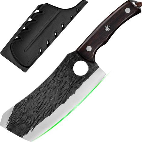 FULLHI Couteau de Chef Acier Carbone 29 cm Style Japonais (1/5)