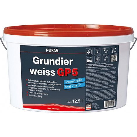 Pufas Grundierweiss GP5 12,5 Liter 15604000