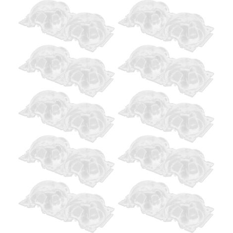 10 pièces de 12 cm de boîte de reproduction de plantes, récipient en plastique, dispositifs d'enracinement transparents pour le jardinage à domicile,DUBUNS (1/4)
