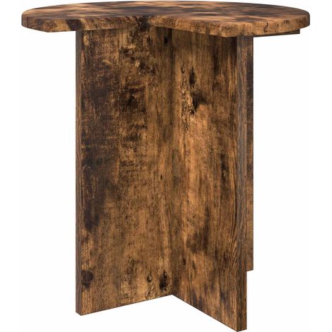 Maison Exclusive - Beistelltisch Geräucherte Eiche Ø 39 x 38 cm H