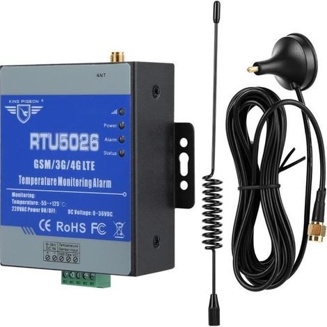 AIZ GSM Fernüberwachung von Stromausfall und Temperaturwarnung RTU5026 (1/4)