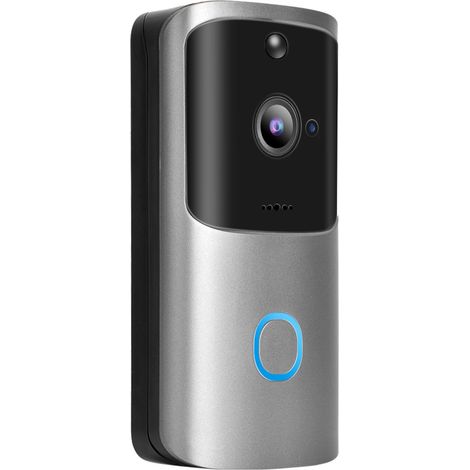 Sonnette vidéo intelligente sans fil Wi-Fi 720p avec caméra de sécurité (1/5)