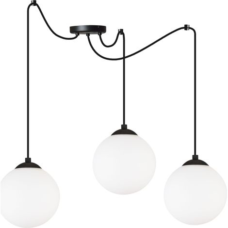 DECKENHÄNGELAMPE SPIDER BALL SCHWARZ LED 15cm