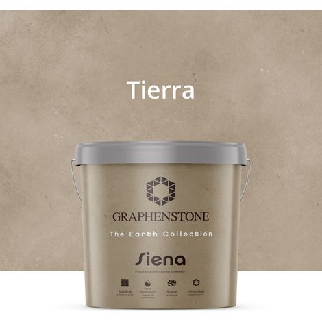 Pintura Ecológica INTERIOR Efecto LIMEWASH Base Cal SIENA Color TIERRA 12L