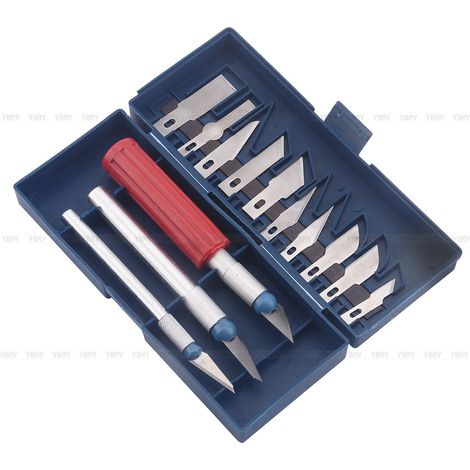 13 pièces/set Outil de Modélisme Polyvalent pour Gravure et Découpe Précise (1/5)