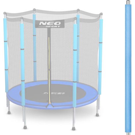 Palo superiore per trampolino con rete da esterno, 137 cm, blu, Neo-Sport (1/3)