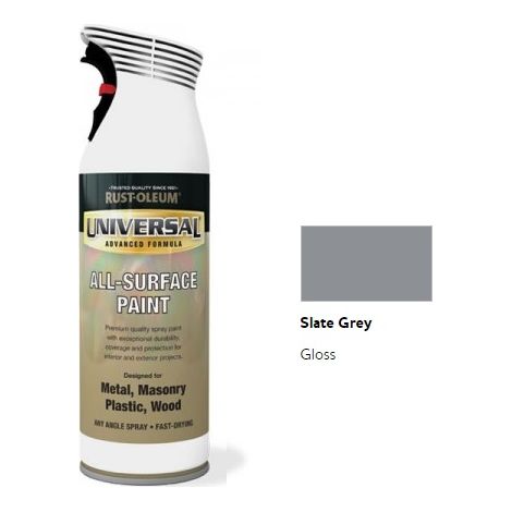 Rust-Oleum Universal All Surface Spray Paint - Gloss - Slate Grey - 400ml