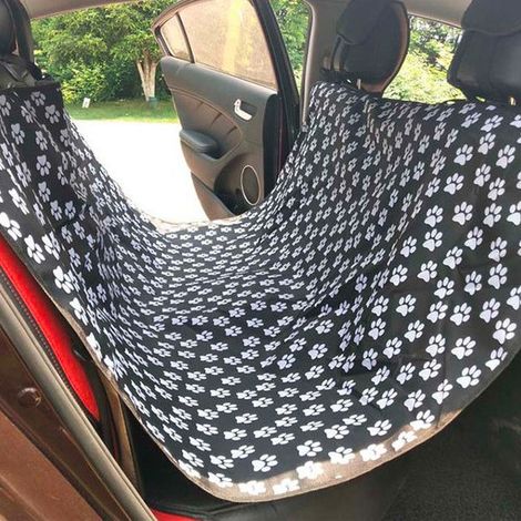 LAN noir137147 Tapis de voiture pour animaux de compagnie (chiens), imperméable et résistant aux taches, coussin pour siège arrière. (1/5)