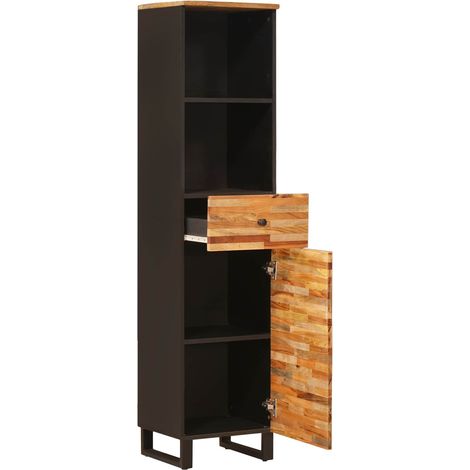 Colonne Meuble de salle de bain - Chêne artisanal 38 x 33 x 160 cm fr3868 - Maison La Vie (1/5)
