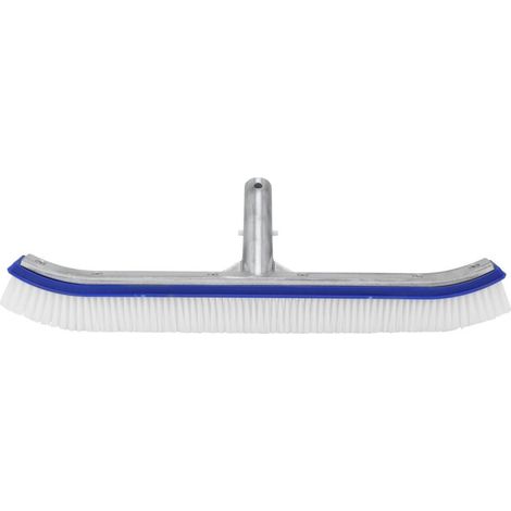 Cepillo profesional ligero de aluminio para la limpieza de piscinas: ideal para azulejos de paredes y suelos, mango telescópico ajustable.