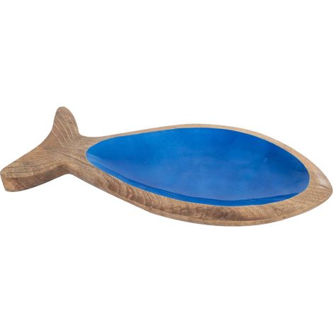 Plateau Pez L en bois bleu pour la décoration et le rangement, idéal pour les cadeaux et les événements spéciaux (1/2)