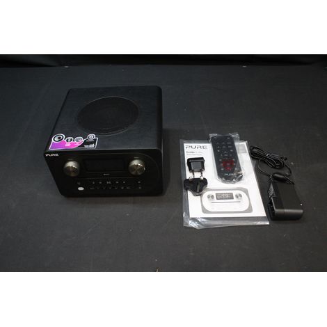 [NEUWERTIG] B-Ware Pure Evoke C-D4 Tischradio UKW AUX Bluetooth CD Schwarz Radio Küchenradio Audio (1/2)