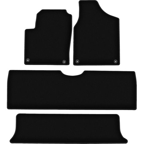 Tapis de sol basiques en velours noir pour : Seat Alhambra I monospace (1995-2010) (1/5)