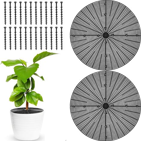 Grille Protection Plantes Chat Protection pour Pots Fleurs 52cm 2Pcs Grillage Pot de Fleurs Grille Protections Plantes Interieur Chat (1/5)